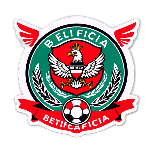 Дизайн з елементами Бенфіки, включаючи літаючого орла і символіку клубу