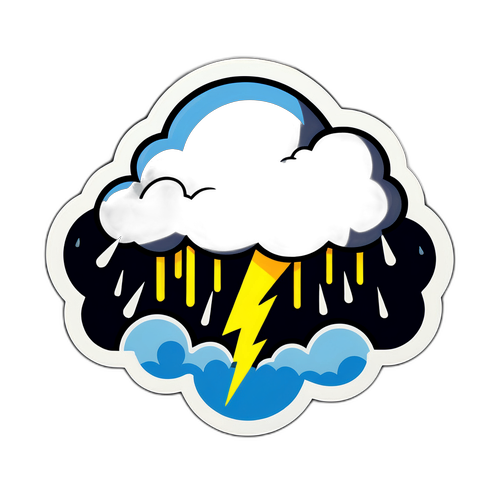 Sticker Tempesta Elettrica