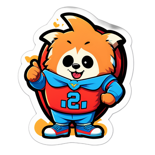 สติ๊กเกอร์ตัวการ์ตูนที่ชื่นชอบสำหรับดูฟุตบอล