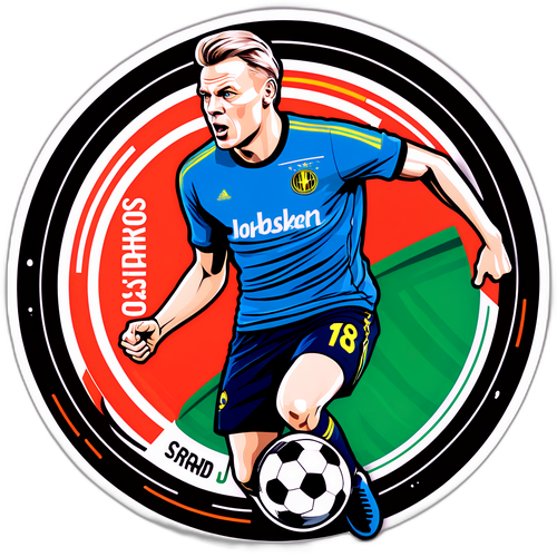Stiker Jørgen Strand Larsen di Lapangan Sepak Bola