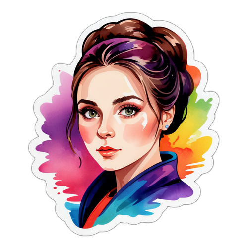 Портрет Адэлии Петровской в современном стиле