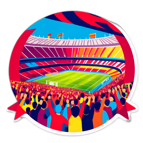 Pemandangan Ceria Perlawanan Barcelona vs Bayern