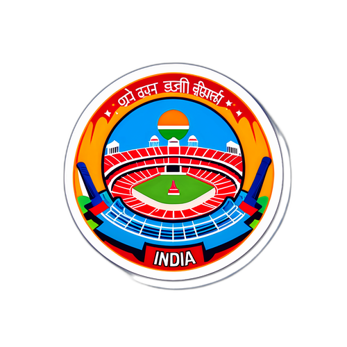 भारत बनाम वेस्ट इंडीज स्टिकर