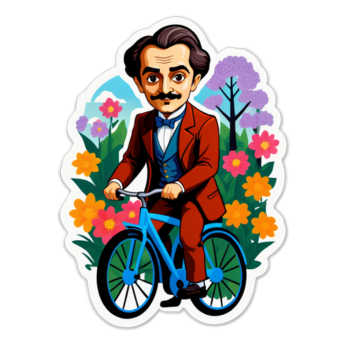Sticker Gibran Rakabuming Bersepeda