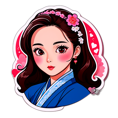 韓国ドラマの要素を取り入れたキャラクターのイラスト