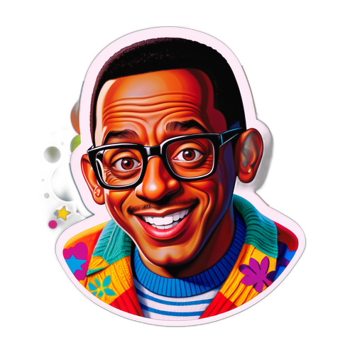 Humorvolle Urkel-Aufkleber
