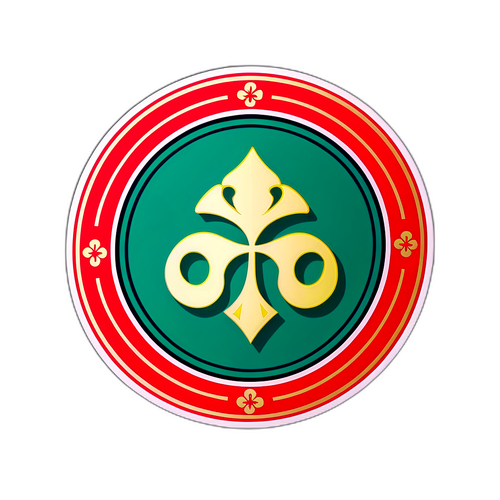 행운을 강조하는 디자인의 행운 부적