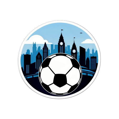 Modern Manchester City Klistermärke