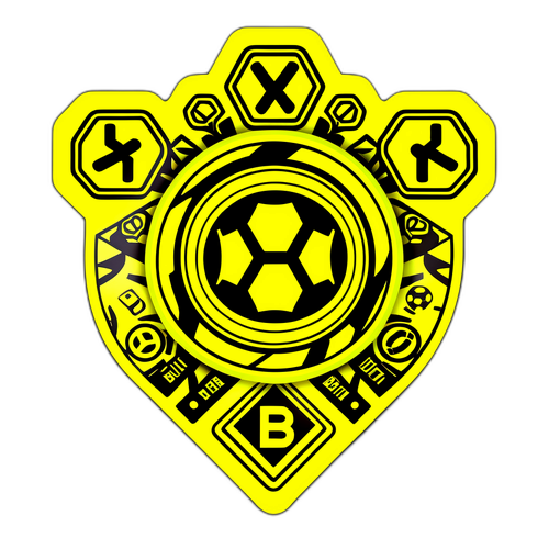 Арт-репрезентація логотипів Боруссії Дортмунд та Байєра Леверкузен