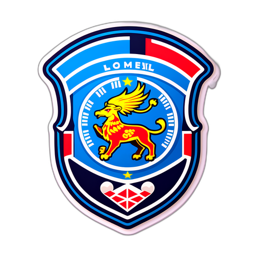 Sticker van het Lommel SK-logo