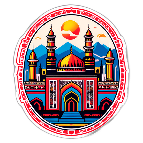 Potente adesivo della cultura yemenita