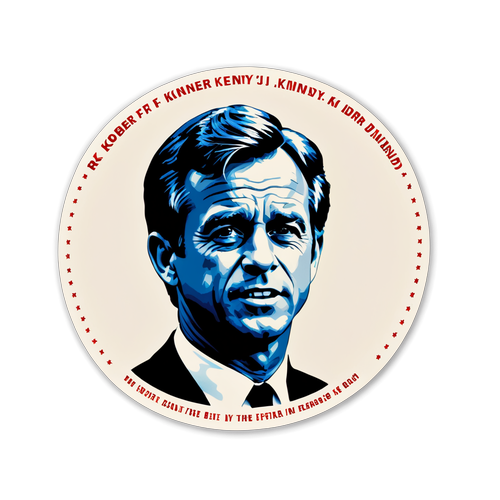 Uncover the Legacy: Vintage Vibes with RFK Jr.'s Timeless Portrait!