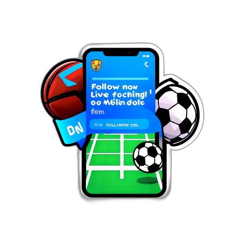 สติกเกอร์ดูฟุตบอลสดบนมือถือ