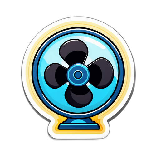 Quạt Điện với Ánh Sáng Tỏa Ra