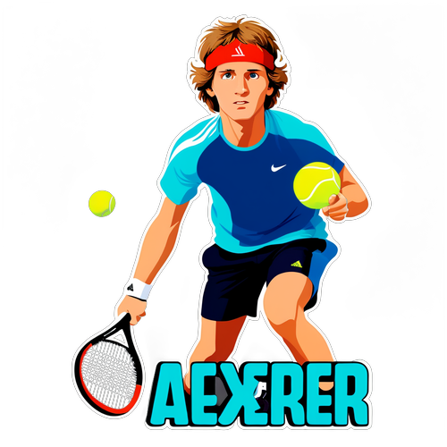 Banner mit dem Namen 'Alexander Zverev'