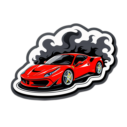 Ferrari na torze wyścigowym