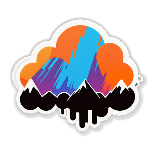 Sticker với logo SoundCloud và chữ 'Âm nhạc Mọi lúc mọi nơi'