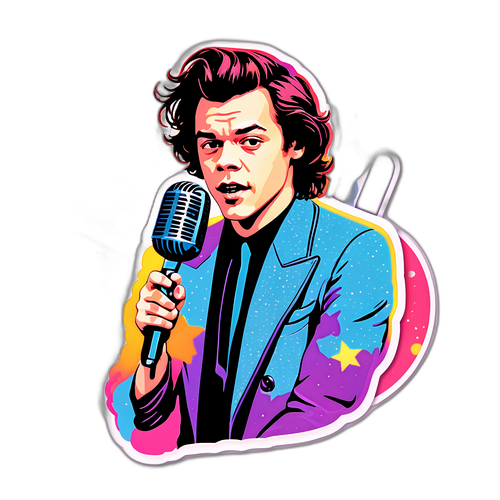 Retro-sticker av Harry Styles