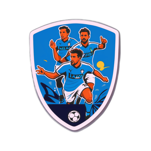 Стилізована наклейка Лаціо