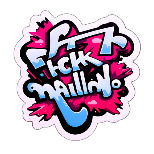 Fck Malmø Graffiti Sticker