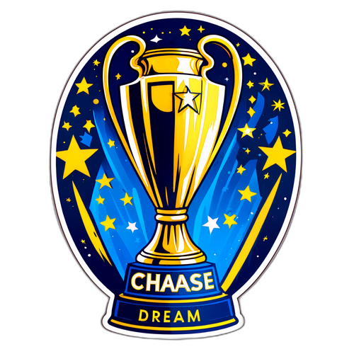 Nálepka s trofejí UEFA Champions League