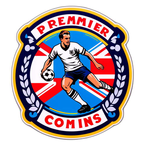 Vintage Sticker van de Premier