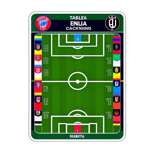 एक जीवंत सेरी ए टेबल स्टिकर