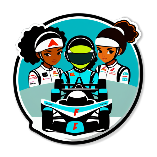 Empowerende F1 Academy Klistermærke