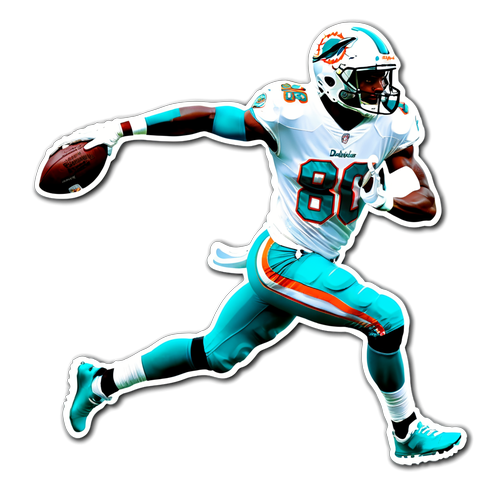 Miami Dolphins Action Sticker: Grant DuBose