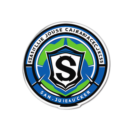 Stylized Soccer Ball Sticker