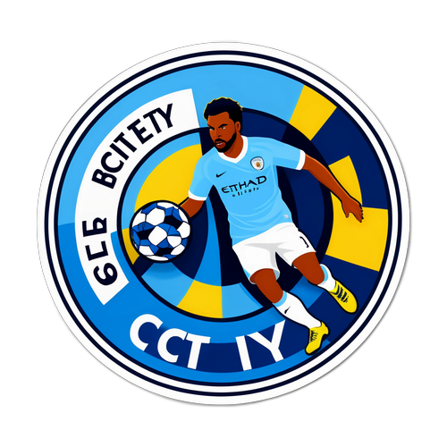 Sticker ya Man City - Vifaa vya Michezo