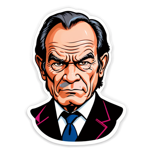 Komiksowy portret Tommy'ego Lee Jonesa