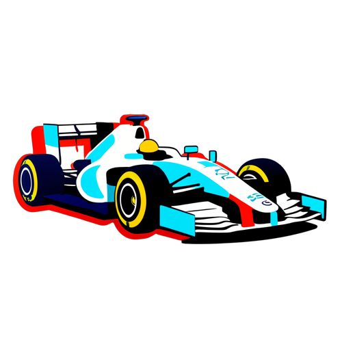 Oplev F1's Adrenalin: Den Ultimative Minimalistiske Sticker Du Ikke Må Gå Glip Af!