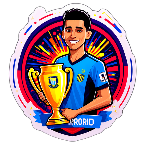 Rodri z trofeum w radosnej celebracji
