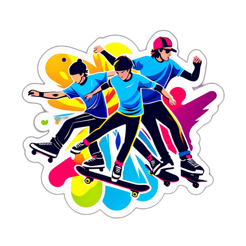 Skateri în mișcare