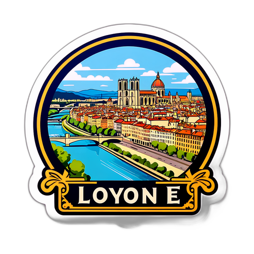 Gyönyörű kilátás Lyonban