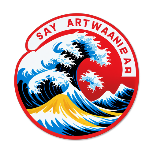 Tsunami Wave Safety Sticker