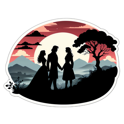 Ρομαντικό Αυτοκόλλητο Ε εμπνευσμένο από το Wuthering Heights