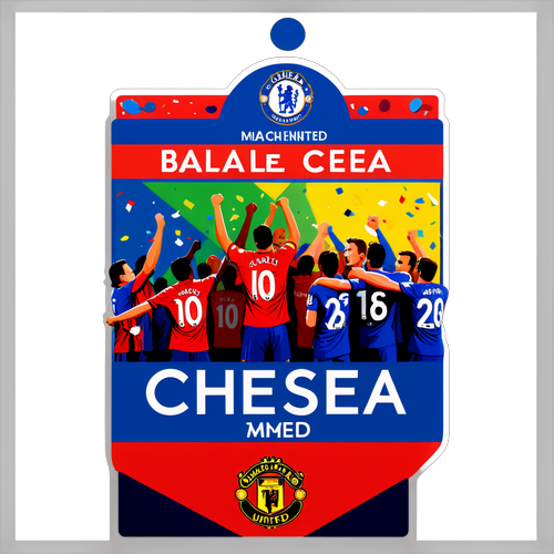 Sticker ya Kusherehekea Mechi za Chelsea dhidi ya Man United