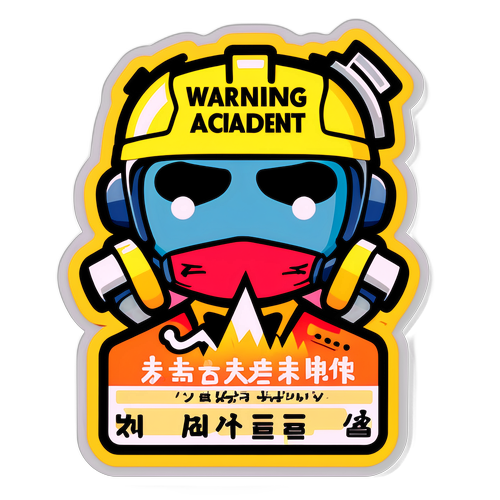 安全第一の警告メッセージシール