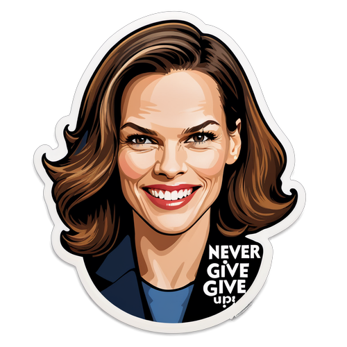 Inspirująca Naklejka z Hilary Swank