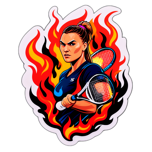 Aryna Sabalenka in Fiamme