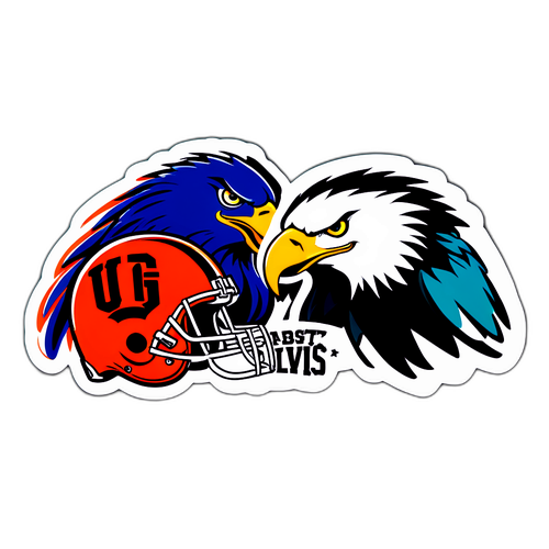 Adesivo dos Giants e Eagles