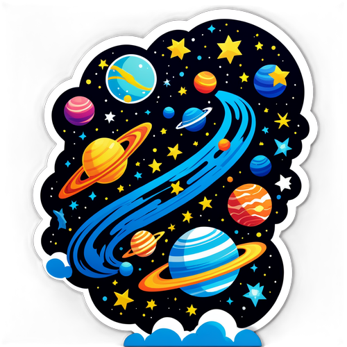 Unlock the Universe: This Galaxy Sticker Will Ignite Your Cosmic Imagination!