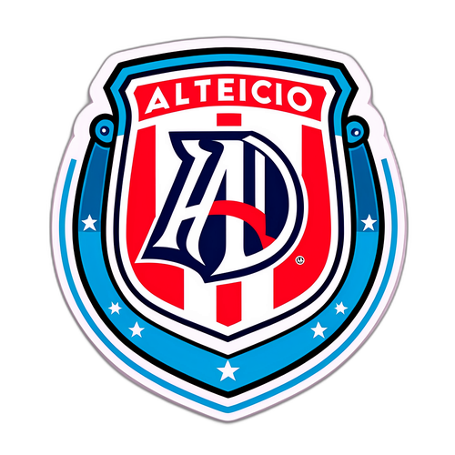 Наліпка з класичним логотипом Atlético