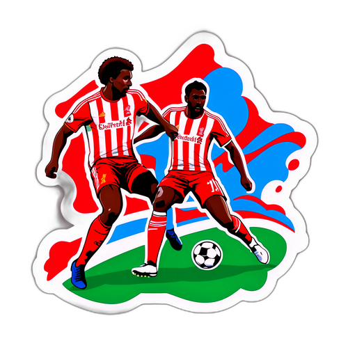 Динамическая наклейка с матчем Сандерленда и Ливерпуля