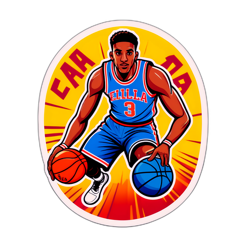 מדבקה בסגנון וינטג' עם אלי זיירה