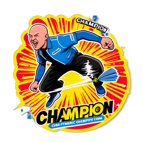 Michael van Gerwen Champion Sticker