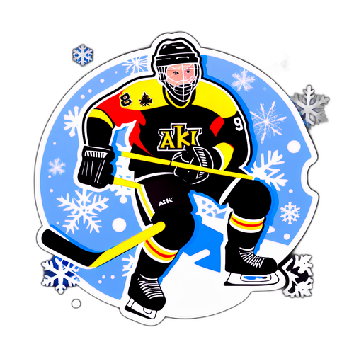 AIK Hockeyklubbens spelare i aktion