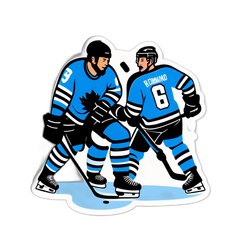 Hockeymatch i aktion